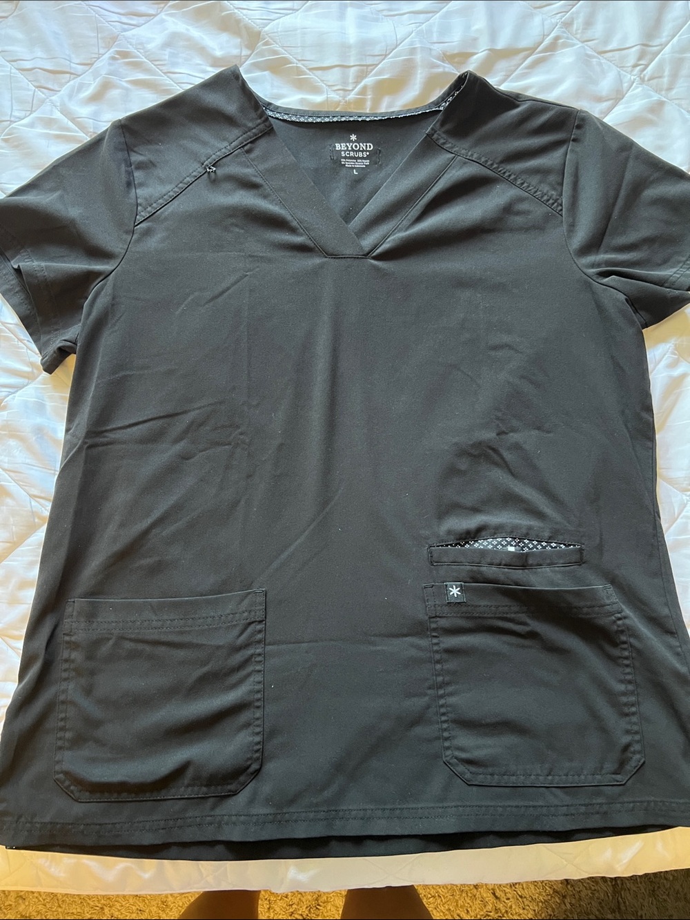 Beyond Scrubs Sunny V-Neck Scrub Top